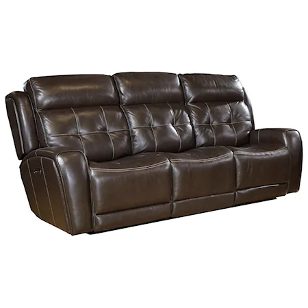 Power Dual Reclining Sofa with Power Headrest and USB Charging